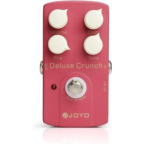JOYO JF-39 Deluxe Crunch Distortion Guitar Effect Pedal - True Bypass, DC 9V and Battery Supported