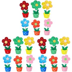 ABOOFAN 6pcs Photo Clip Holder Seating Card Holders Office Desk Decorations Easel Stand Party Decoration Card Holder Crafts for Kids Music Note Decor Menu Message Wooden Toddler Spring