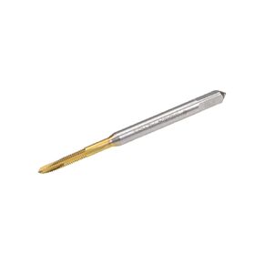 uxcell Spiral Point Plug Threading Tap M8 x 1.25 Thread, Ground Threads H2 3 Flutes, High Speed Steel HSS 6542, Titanium Coated, Metric Screw Taps Tapping Bit for Thread Repair