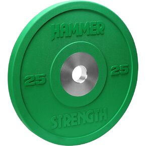 Hammer Strength 25Lb Green Premium Rubber Bumper Plate