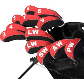 Golf Iron Head Covers 12Pcs Neoprene Golf Club Protector for Titleist Callaway Ping Taylormade