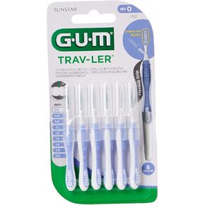 GUM Trav-ler interdental brush 0.6 mm light blue (6 pc) by Gum