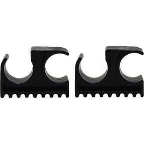 JSP Manufacturing Black Bimini Top Boat Pole Clips Holder for 7/8-inch Bimini Top Poles