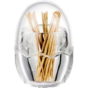 Acrylic Toothpick Cotton Swab Holder Dispenser Organizer Clear Storage Box with Lid (Rectangle Shape) YTBH-08122