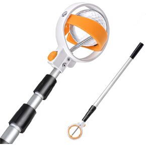 Golf Ball Retriever, 12/15/18ft Aluminum Alloy Golf Ball Retriever Telescopic Golf Accessories