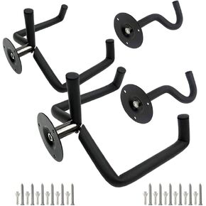 WANLIAN Guitar Wall Mount Hanger Horizontal,Electric Guitar Wall Mount Display Ukulele Slatwall Hawaiian Guitar Holder Bass Stand Rack Hook with Screws,2 Pack