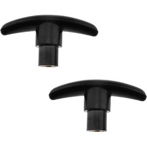 E-outstanding 2PCS Black M8x80 T-Knobs Female Thread Plastic Clamping Hand T Knobs Handles