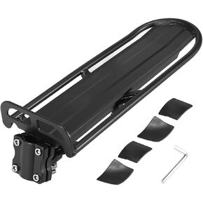 Bike Rear Rack Retractable Bike Luggage Cargo Rack Aluminum Alloy Bicycle Cargo Rack Mount Rear Seat Post Rack