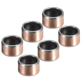 6pcs Sleeve Bearings - [8x10x6mm] Plain Bearing Wrapped Oilless Bushings for Industrial Equipment