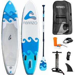 Inflatable Stand Up Paddle Board for Adults - Durable, Thick and Slip Resistant Paddle Board with SUP Accessories: Paddle, Patch Repair Kit, Hand Pump, SUP Leash, and SUP Backpack