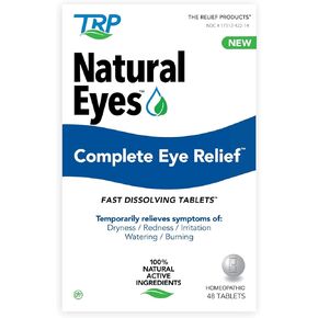 Natural Eyes Complete Eye Relief Fast Dissolving Tablets for Eye Dryness, Redness, Irritation, Watering and Burning 48 count