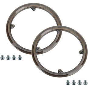 2PCS 145mm/5.70inch Bicycle Chain Protector 4 Holes Wheel Cover Coffee Coloured Plastic Bicycle Sprocket Protector Suitable for Bicycles and Road Bike