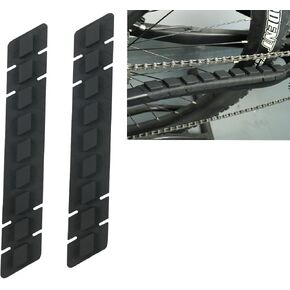 FOMTOR Bike Chainstay Protector, Bicycle Frame Protection, Down Tube Frame Protector, MTB Silicone Chain Stay Frame Guard Protect Your Bike, 2pcs