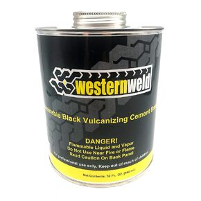 Flammable Black Vulcanizing Cement W/Brush, (WCH 03)