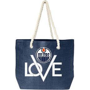 Littlearth womens NHL Edmonton Oilers Love Tote, Team Color, 19" L x 6" W x 14" H