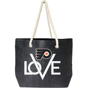 Littlearth womens NHL Philadelphia Flyers Love Tote, Team Color, 19" L x 6" W x 14" H
