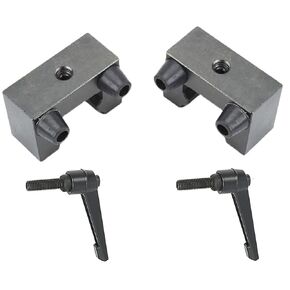 Anti-collision Block Stopper with Cushion Pad for HG20 20mm Rail, Linear Guide Rail Fixed Slider Bearing Block Ring, Positioning Block, Side Lock Buckle, Anti-dropping, 2Pcs with 2Pcs Handle