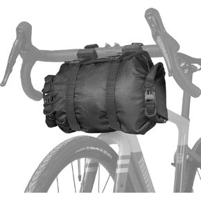 Rhinowalk Bike Handlebar Bag Waterproof Dry Bag 12L Bicycle Front Roll Bag Large Capacity Storage Bag Shoulder Bag for Bikepacking