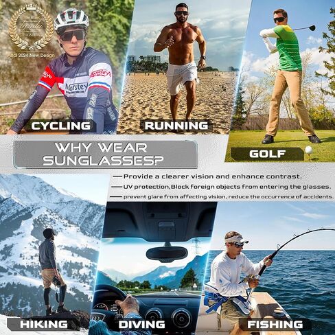 ATTCL Unisex Sports Sunglasses Men Women Teens For Running Cycling Biking UV400 Protection Bicycle MTB Riding Goggles in Kuwait