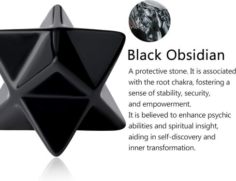 QINJEIJIE Amethyst Merkaba Crystal 1" Natural Healing Stones Sacred Meditation Energy Generator Crystal Grid Home Decor Protection Cleansing Spiritual Gifts Reiki 3D Star Dodecahedron in Saudi Arabia