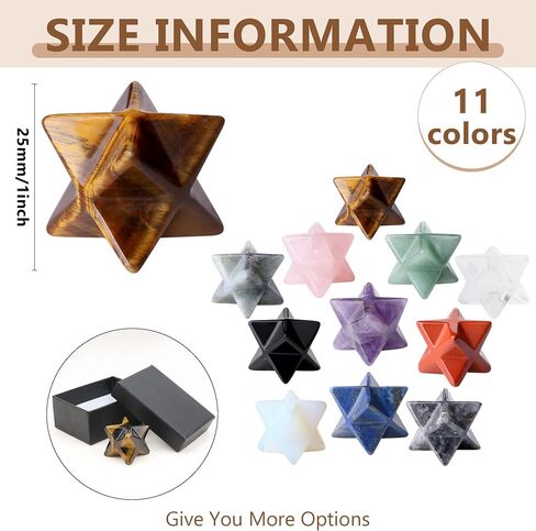 QINJEIJIE Amethyst Merkaba Crystal 1" Natural Healing Stones Sacred Meditation Energy Generator Crystal Grid Home Decor Protection Cleansing Spiritual Gifts Reiki 3D Star Dodecahedron in Saudi Arabia