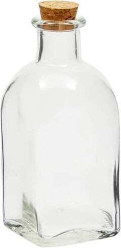 Juvale 12 Pack Clear 4 Oz Glass Bottles with Cork Lids, Tiny Vintage Style Potion Vases for Party Favors, DIY Crafts (120 ml) in Saudi Arabia