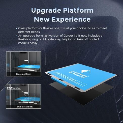 FLASHFORGE Guider IIS 3D Printer, Auto Leveling Printer with 300℃ High Temp Nozzle, 3D Printer Built-in HD Camera, Large Print Size Printing Size 280 * 250 * 300mm for Industrial Use in Saudi Arabia