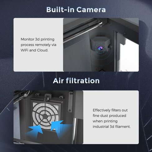 FLASHFORGE Guider IIS 3D Printer, Auto Leveling Printer with 300℃ High Temp Nozzle, 3D Printer Built-in HD Camera, Large Print Size Printing Size 280 * 250 * 300mm for Industrial Use in Saudi Arabia