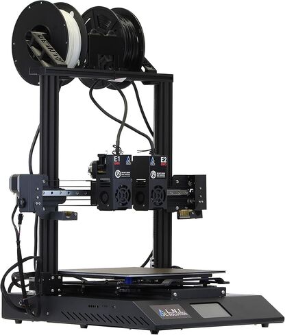 TL-D3 Pro Independent Dual Extruder 3D Printer, Upgrade BMG Extruder,300 Degree High Temperature Nozzle,Silent Mainboard TMC2209 Drive,600W Power Supply,11.8''x11.8''x13.8'' in Saudi Arabia
