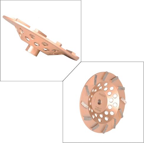 7 Inch Diamond Cup Grinding Wheel 12-Segments Heavy Duty Turbo Row Grinding Disc Diamond Segments 5/8-11 Arbor for Angle Grinder Polishing and Cleaning Concrete Granite Marble Stone in Saudi Arabia