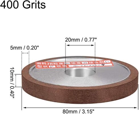 uxcell 3.15-Inch Diamond Grinding Wheels Resin Bonded Flat Abrasive Wheel for Carbide Metal 150 Grits 75% in Saudi Arabia