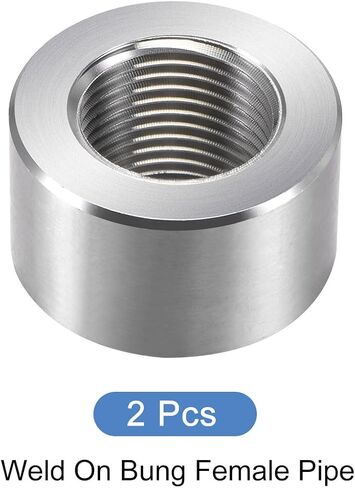 Weld on Bung Female Pipe (G3/8) 2Pcs, Stainless Steel Insert Weldable Fuel Tank Fitting - for Component Maintenance, Weld-On Adapter in Saudi Arabia