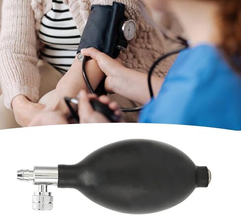 Replacement Pressure Bulb, Adjustable Air Release Valve for Monitors Bag Pump Inflation Rubber Monitor Manual Hand with Tubing Sphygmomanometer in Kuwait