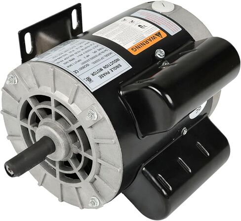 Universal 3 HP Air Compressor Motor 60HZ 56 Frame 5/8 Inch Shaft 115/230V 3450RPM Black in Saudi Arabia
