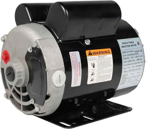 Universal 3 HP Air Compressor Motor 60HZ 56 Frame 5/8 Inch Shaft 115/230V 3450RPM Black in Saudi Arabia