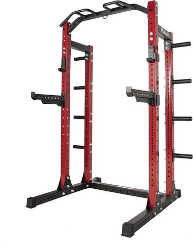 Signature Fitness SF-SS1 1,000 Pound Capacity 3" x 3" Power Rack Squat Stand, Includes J-Hooks and Safety Spotter Arms, Optional Conversion Kits in Saudi Arabia