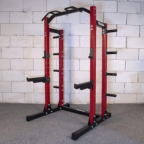 Signature Fitness SF-SS1 1,000 Pound Capacity 3" x 3" Power Rack Squat Stand, Includes J-Hooks and Safety Spotter Arms, Optional Conversion Kits in Saudi Arabia