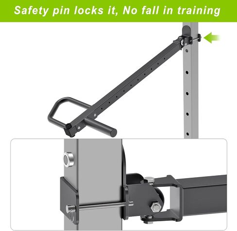 SELEWARE Heavy Duty Adjustable Jammer Arms Lever Arms - 600 lbs Capacity, Alloy Steel, Fits 2'' x 2'' and 3'' x 3'' Power Racks with 5/8" or 1" Holes, Home Gym Strength Training, Compatible with 2" Olympic Plates in Saudi Arabia