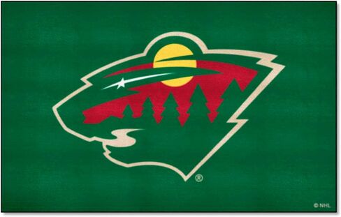 FANMATS - 10269 NHL Minnesota Wild Nylon Face Hockey Puck Rug 27" diameter in Saudi Arabia