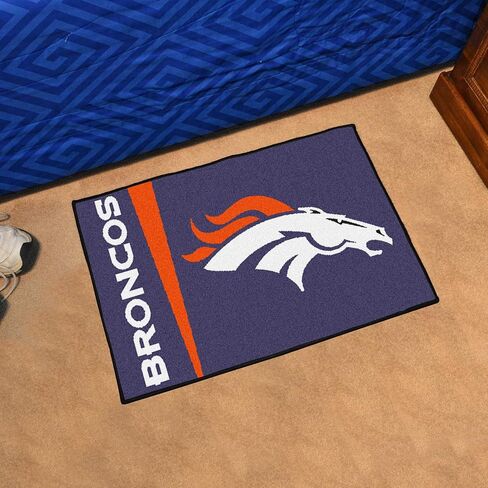 FANMATS 8229 NFL - سجادة Denver Broncos Starter Mat - 19 بوصة. × 30 بوصة. | تصميم موحد لسجادة ديكور المنزل لمحبي الرياضة وبساط خلفي in Saudi Arabia