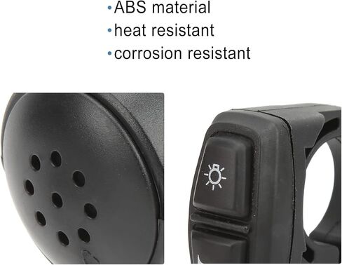 Electric Bike Light Kit, Electric Bike Headlight Tail Light Sets Double Switch ABS 4 LED Beads 3 in 1 OutdoorFront Rear Warning Lights Kit in Saudi Arabia