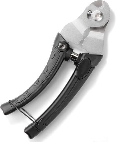 Venzo Heavy Duty - 2 في 1 - سلك كابل من الفولاذ المقاوم للصدأ ومبيت - أداة إصلاح مكشكشة مقص القاطع - كابل MTB لفرامل الدراجة، سلك صلب صغير in Kuwait