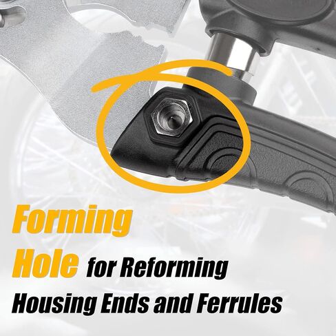 Venzo Heavy Duty - 2 في 1 - سلك كابل من الفولاذ المقاوم للصدأ ومبيت - أداة إصلاح مكشكشة مقص القاطع - كابل MTB لفرامل الدراجة، سلك صلب صغير in Kuwait