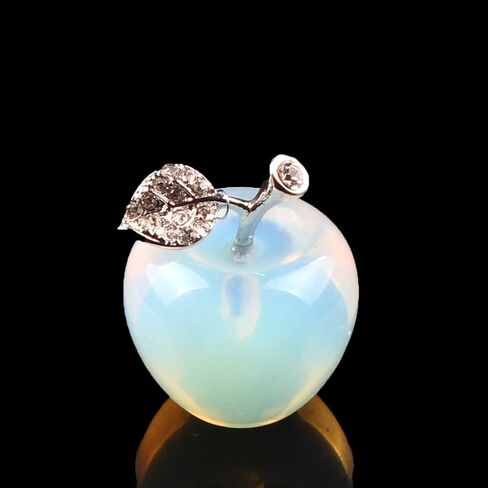30mm Cherry Quartz Carved Crystal Apple Statue Desk Decor Collectible Figurine in Saudi Arabia