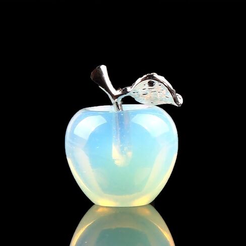 30mm Cherry Quartz Carved Crystal Apple Statue Desk Decor Collectible Figurine in Saudi Arabia