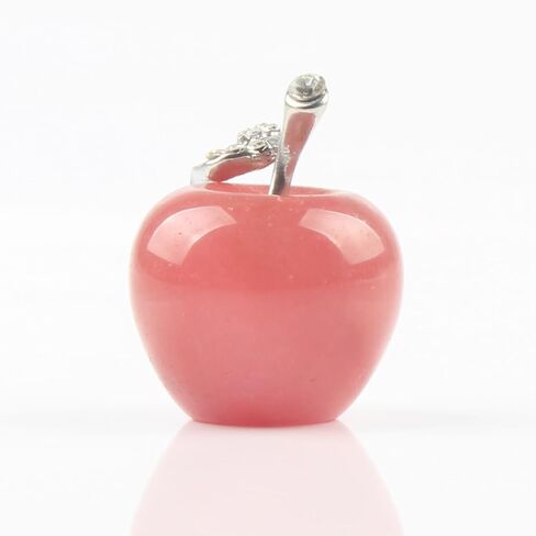 30mm Cherry Quartz Carved Crystal Apple Statue Desk Decor Collectible Figurine in Saudi Arabia