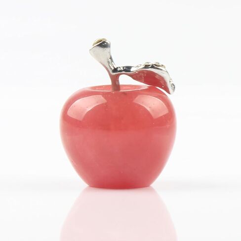 30mm Cherry Quartz Carved Crystal Apple Statue Desk Decor Collectible Figurine in Saudi Arabia