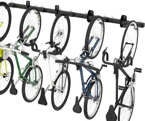 Bike Storage Rack with Shelf, Bike Wall Mount Garage Stand, Bike Hanger Storage Bicycles Hanger Hooks Bike Hooks for Garage Organizer in Saudi Arabia