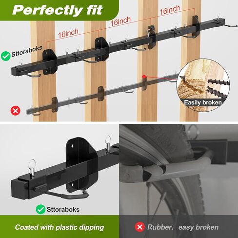 Bike Storage Rack with Shelf, Bike Wall Mount Garage Stand, Bike Hanger Storage Bicycles Hanger Hooks Bike Hooks for Garage Organizer in Saudi Arabia