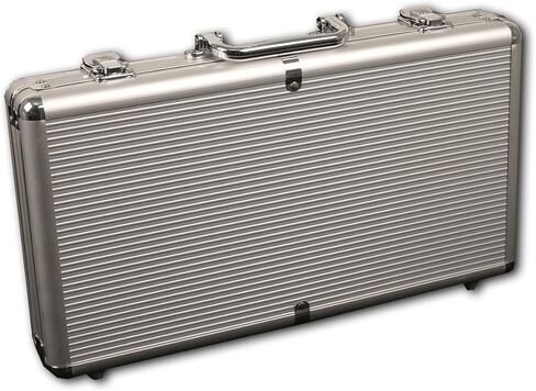 مجموعة DA VINCI مكونة من 300 شريحة 11.5 جرام مكونة من 6 نقاط مع علبة من الألومنيوم، و2 ورق لعب بلاستيكي، و2 بطاقة مقطوعة، وأزرار موزع وأزرار عمياء in Kuwait